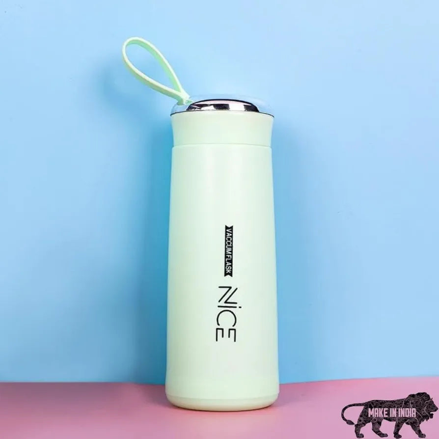 GadgetNest NICE Glass Bottle – 500ml Stylish Pastel-Colored Water Bottle