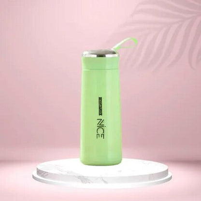 GadgetNest NICE Glass Bottle – 500ml Stylish Pastel-Colored Water Bottle
